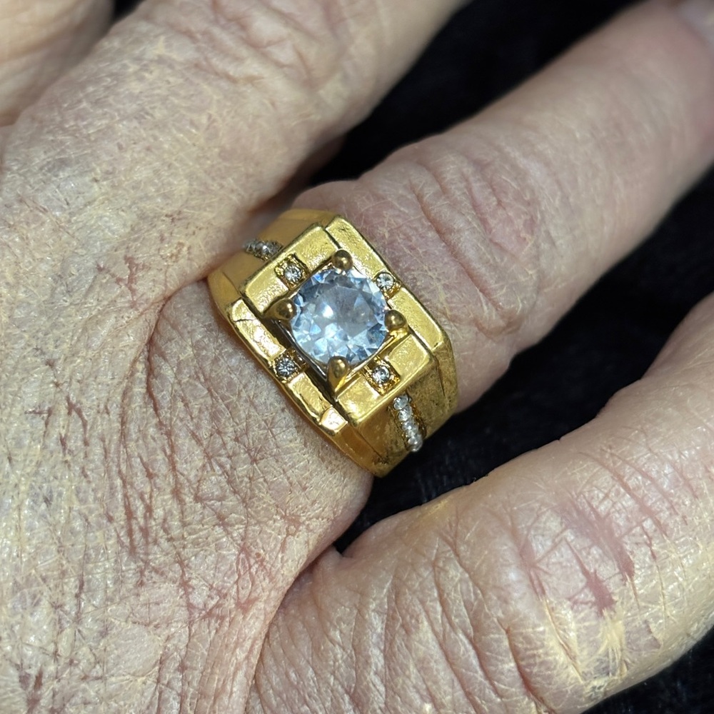 GOLD PLATED/
RING- VINTAGE STYLE - Picture 13 of 16